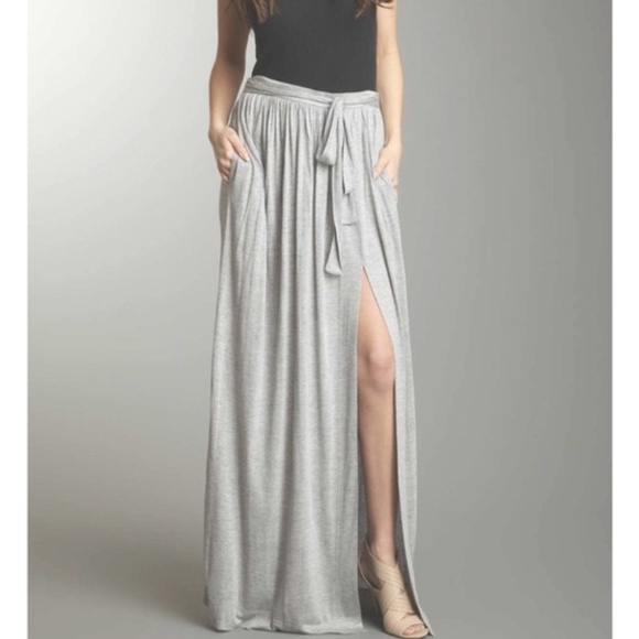 Robert Rodriguez Dresses & Skirts - Robert Rodriquez Jersey Side Slit Maxi Skirt